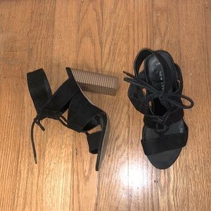 Black Lace Up Heels